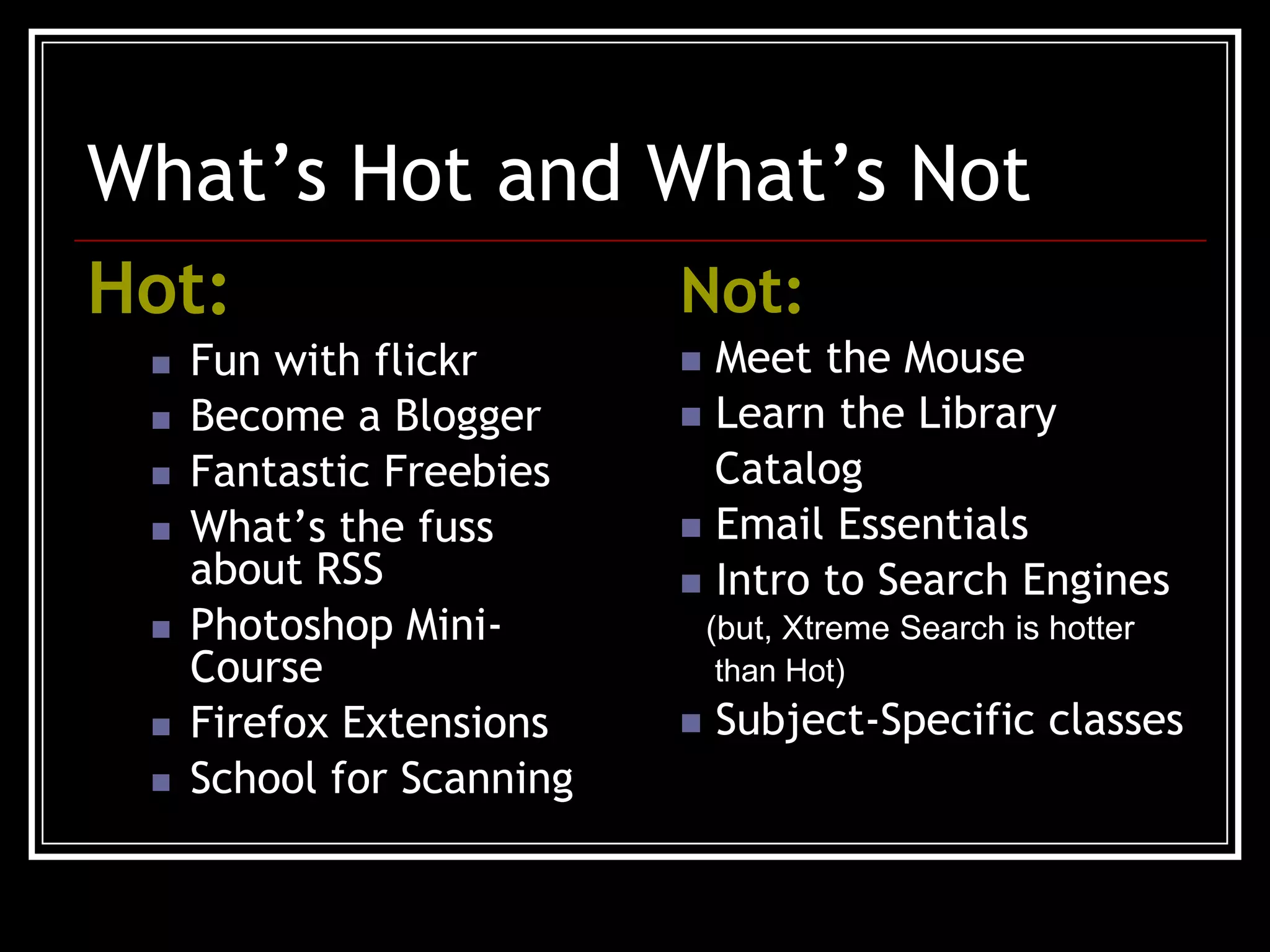 Top Tips for Teaching 2.0 Classes