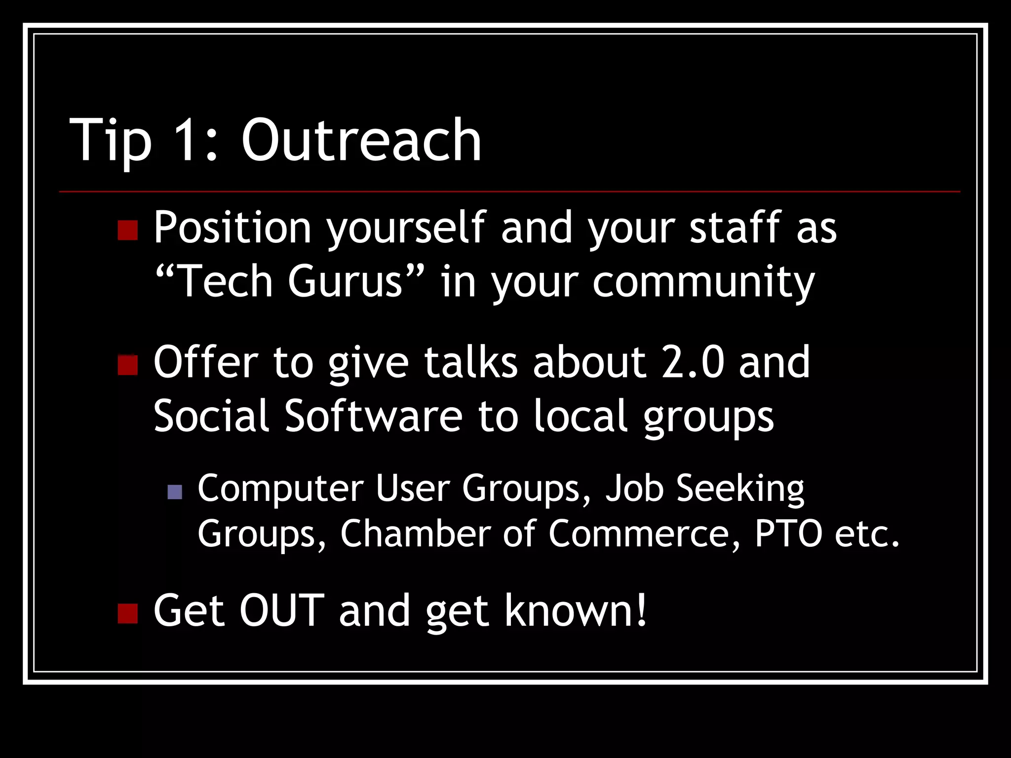 Top Tips for Teaching 2.0 Classes