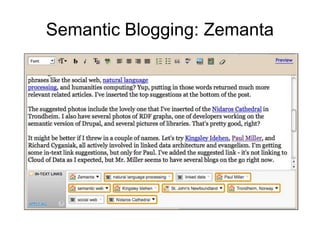 Semantic Blogging: Zemanta
 