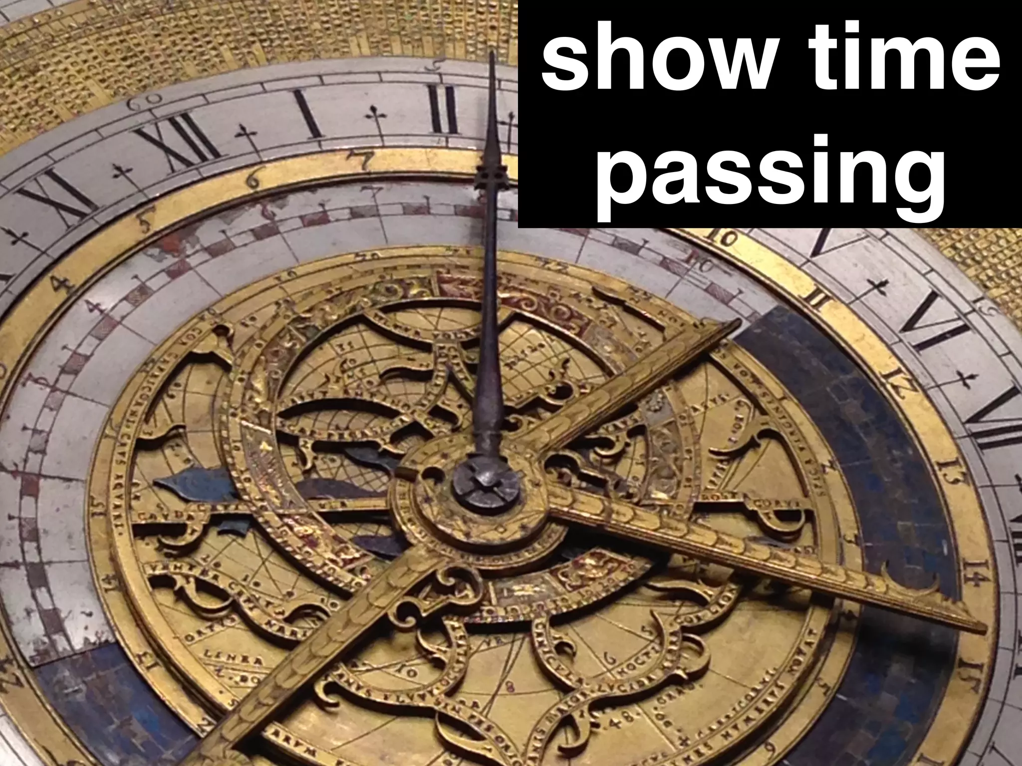 show time
passing
 