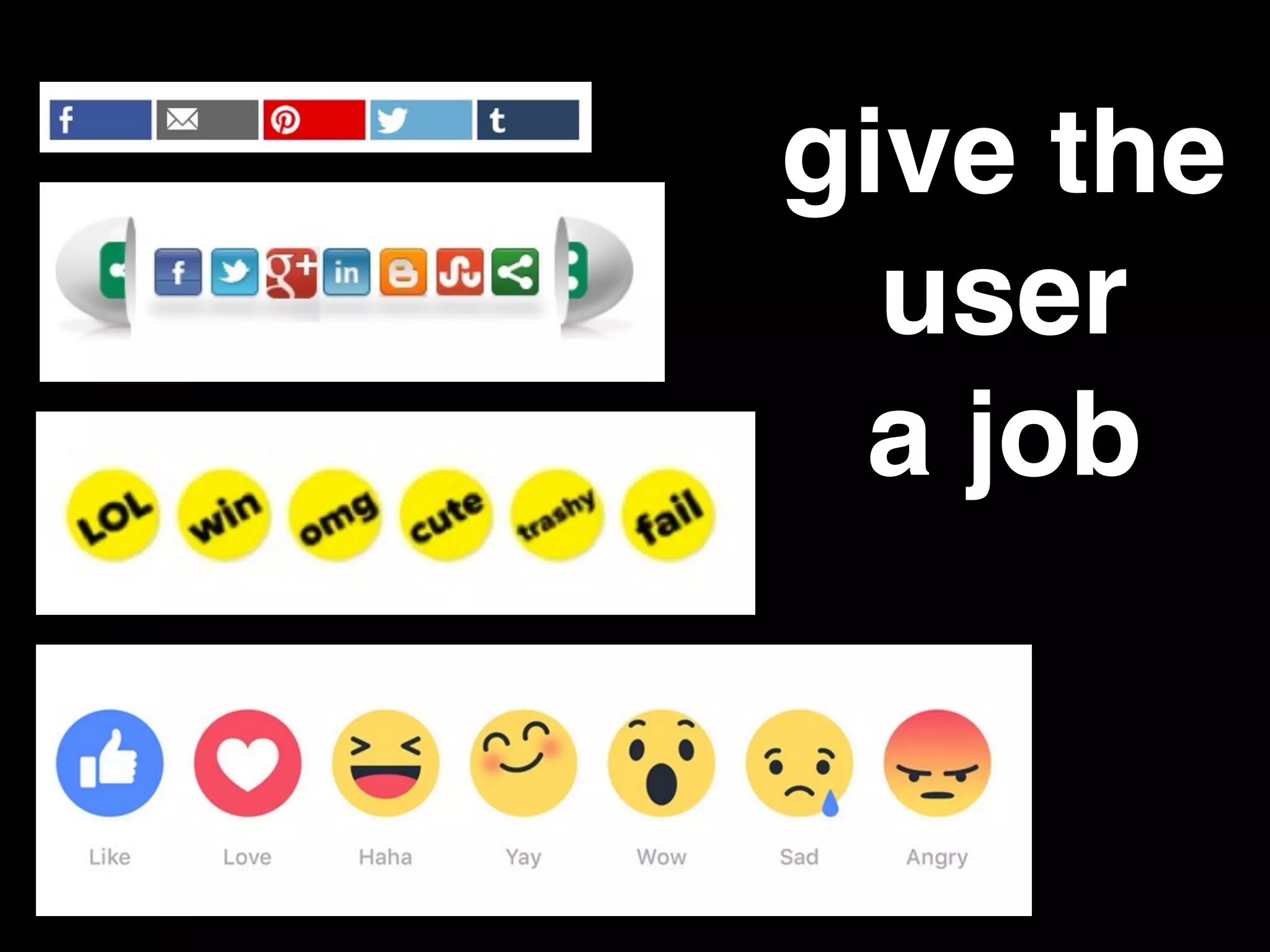 give the
user
a job
 