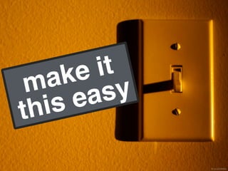 make it  
this easy
flic.kr/p/2AM4w
 