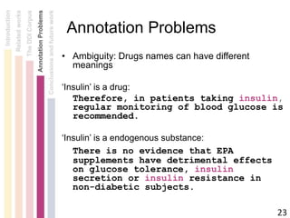 The DDI (Drug-Drug Interaction) Corpus | PPTX