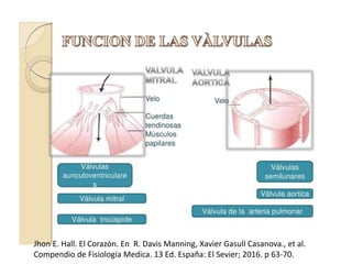 Jhon E. Hall. El Corazón. En R. Davis Manning, Xavier Gasull Casanova., et al.
Compendio de Fisiología Medica. 13 Ed. España: El Sevier; 2016. p 63-70.
 