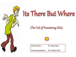 Chief Author :- Dr. Minal Kaur
Presenting Author:- Dr. Pushkar Dhir
 