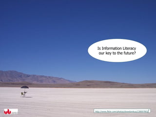 Is Information Literacy  our key to the future? http://www.flickr.com/photos/drewdomkus/238007803 / 
