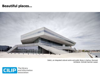 Beautiful places...
Dokk1, an integrated cultural centre and public library in Aarhus, Denmark
Architects: Schmidt Hammer Lassen
 