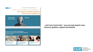 …and 5 new ‘sector hubs’ – your one-stop shop for news,
resources, guidance, support and networks
 