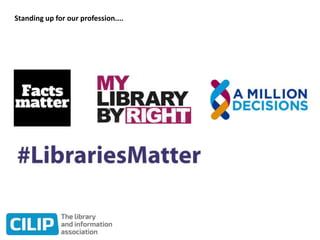 Standing up for our profession....
 