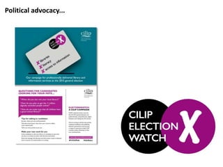 Political advocacy...
 