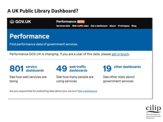 A UK Public Library Dashboard?
 