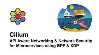 Cilium
API Aware Networking & Network Security
for Microservices using BPF & XDP
 