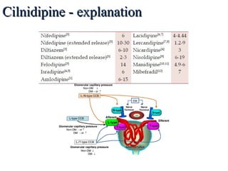 Cilnidipine - explanationCilnidipine - explanation
 