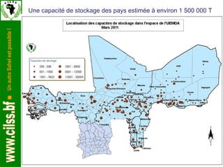 Une capacité de stockage des pays estimée à environ 1 500 000 T 