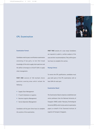 Cilt Singapore (Cpl Brochure) | PDF