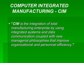 Cim erp | PPT