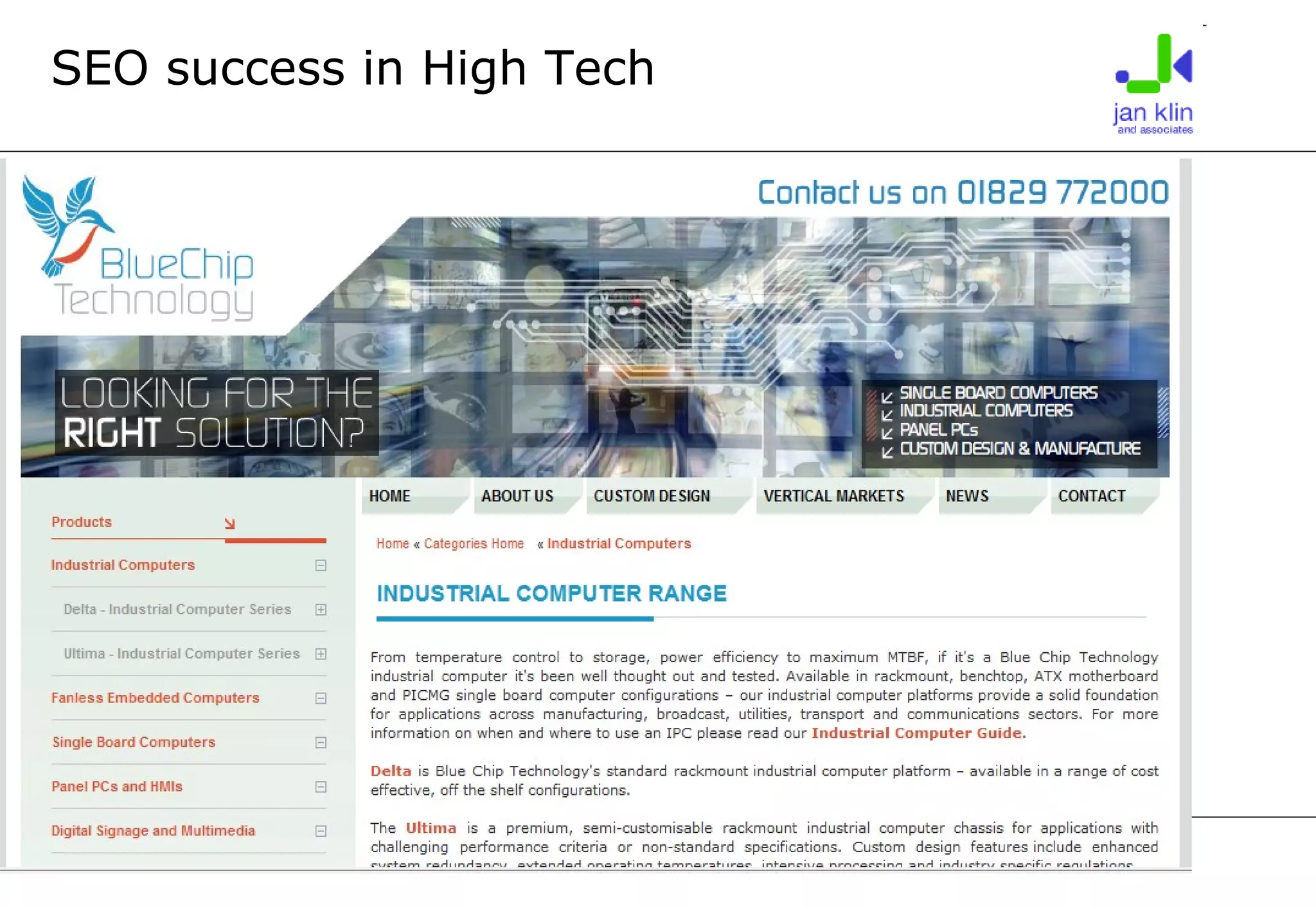 SEO success in High Tech 