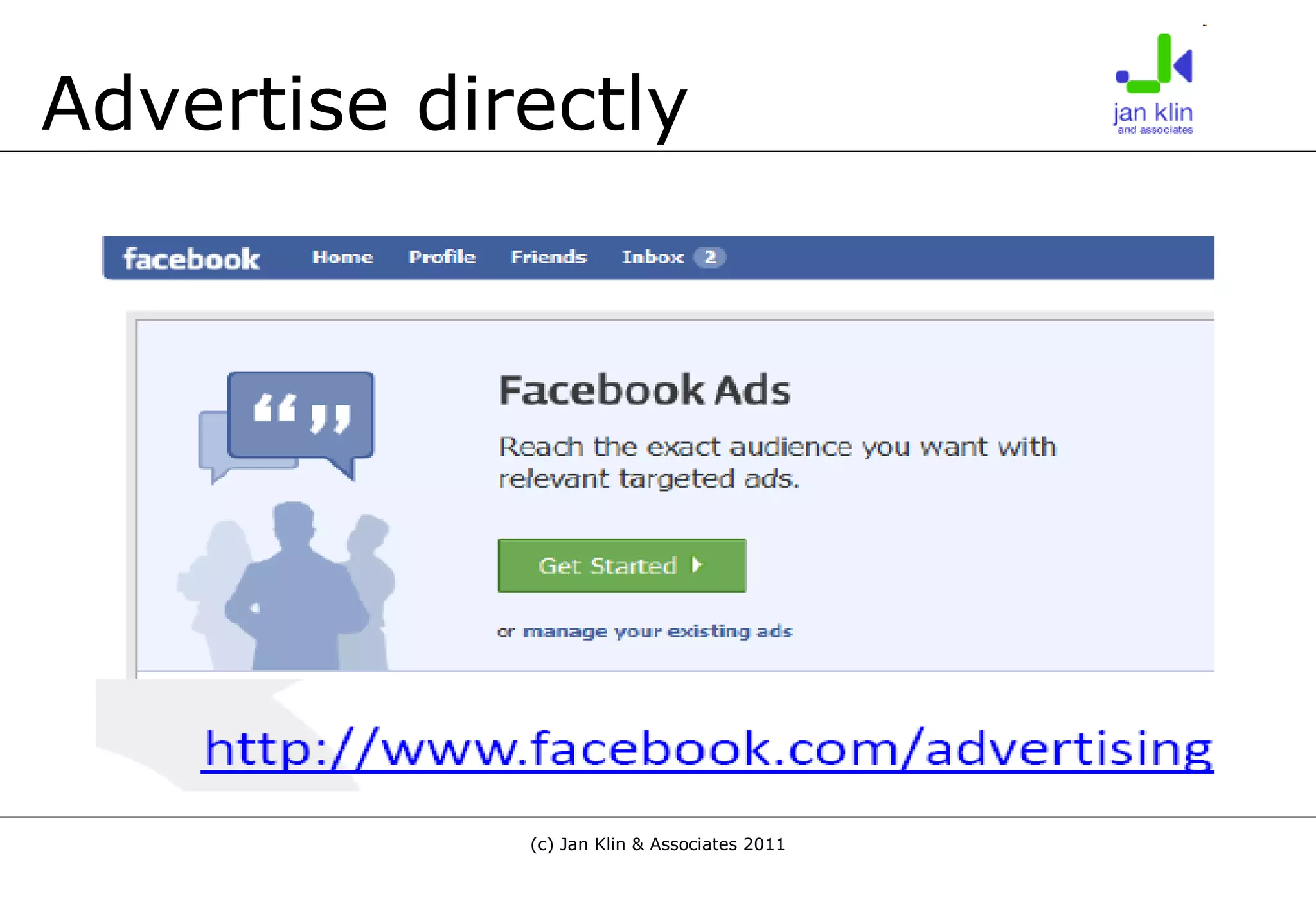 Advertise directly 