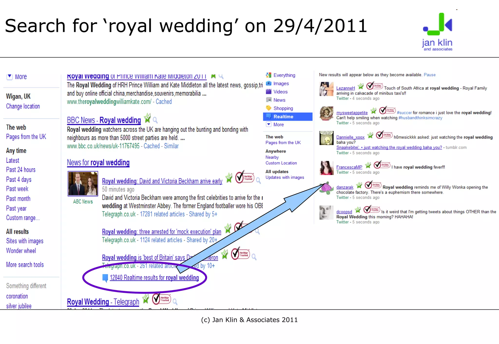 Search for ‘royal wedding’ on 29/4/2011 