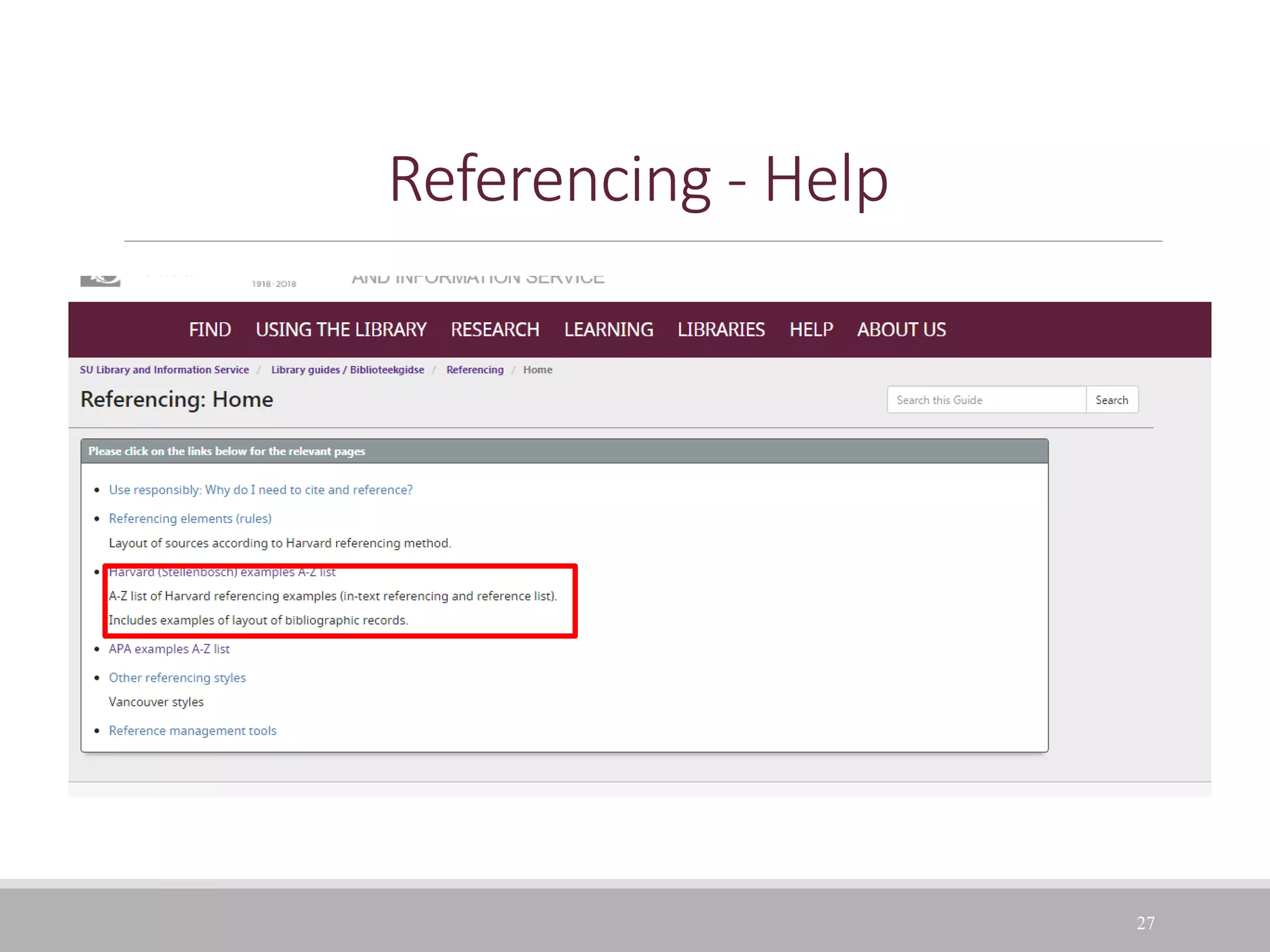 Referencing - Help
27
 
