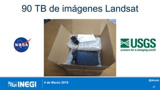 90 TB de imágenes Landsat
17
4 de Marzo 2019
@abxda
 