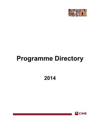 Programme Directory
2014
 