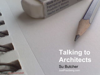 Talking to Architects Su Butcher JustPractising.com Image:  shawncampbell 