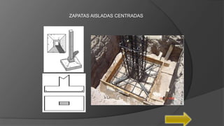 ZAPATAS AISLADAS CENTRADAS
 