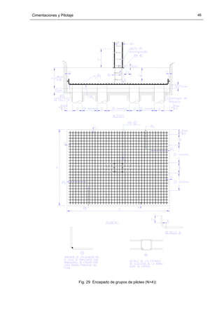Cimentaciones y Pilotaje 46
Fig. 29 Encepado de grupos de pilotes (N>4))
 