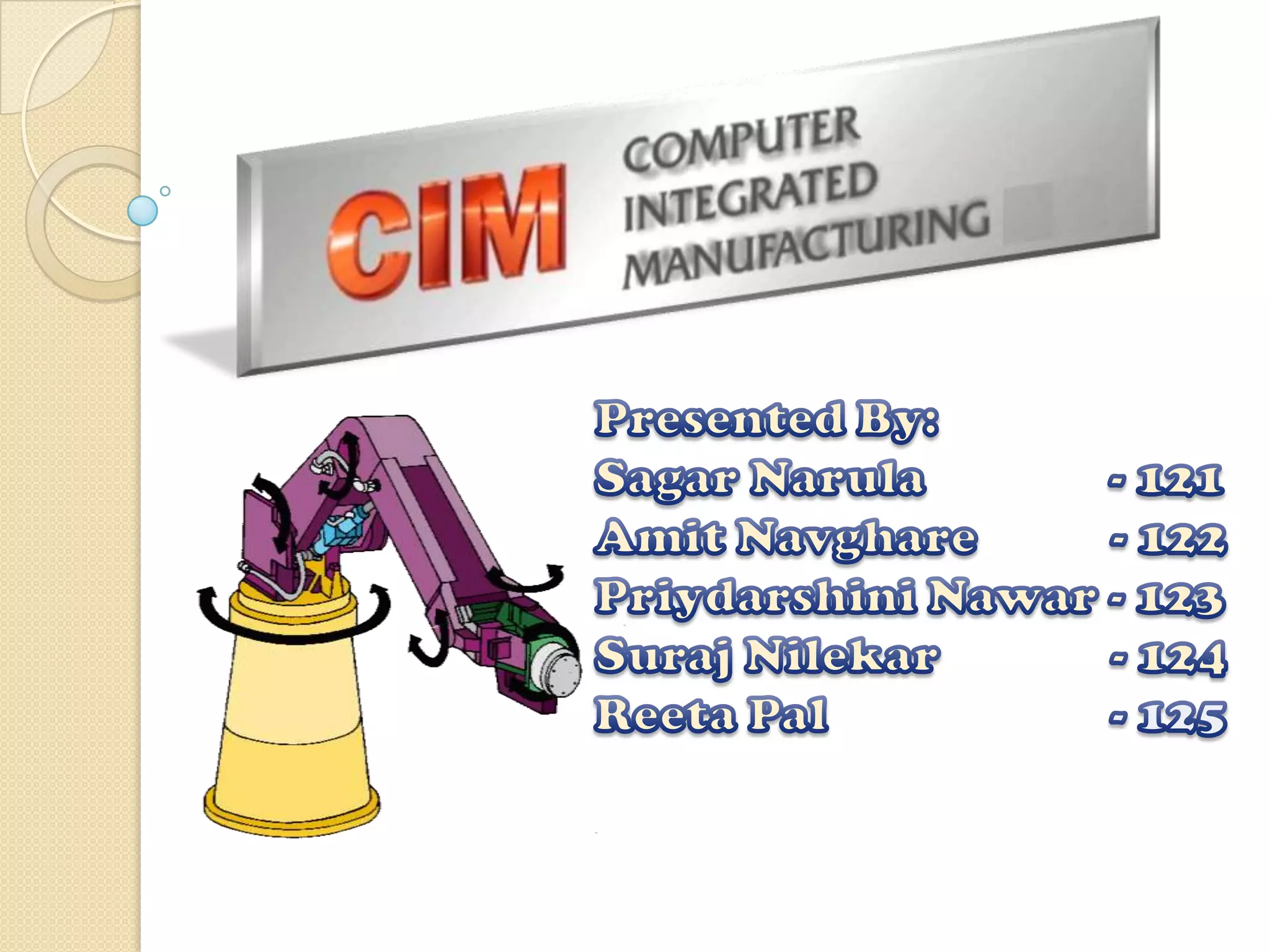 Computer Integrated Manufacturing | PPTX