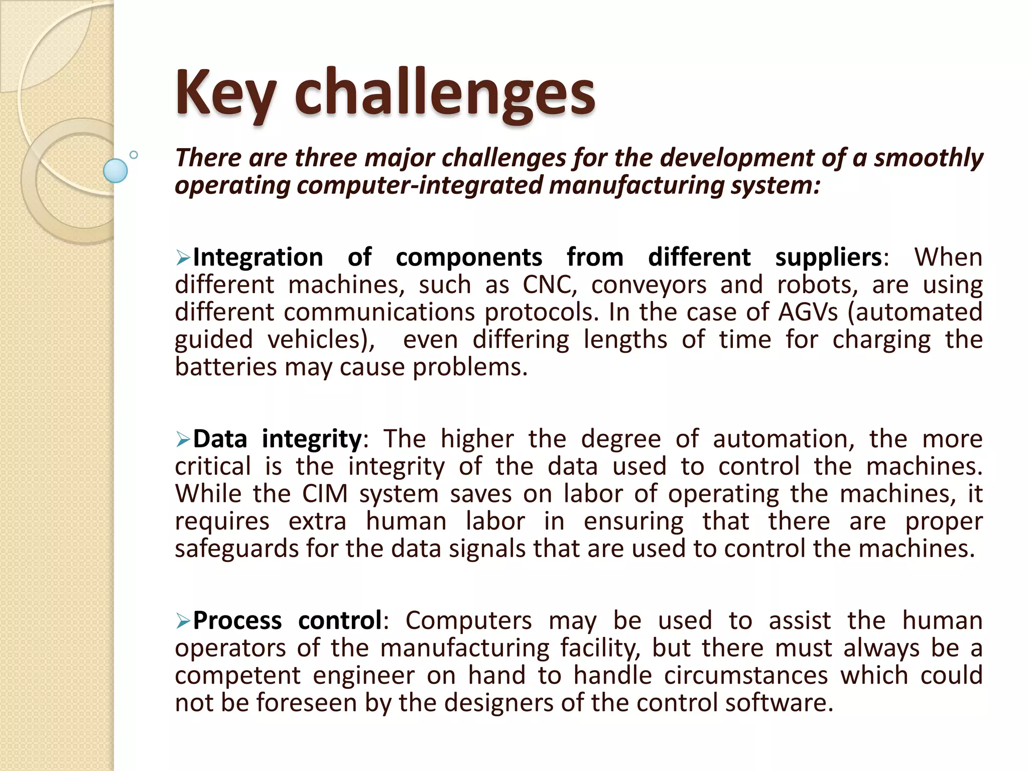Computer Integrated Manufacturing | PPTX