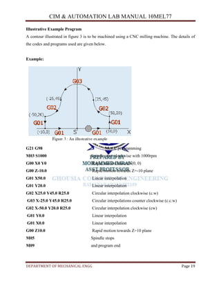 Cim lab manual (10 mel77) by mohammed imran | PDF