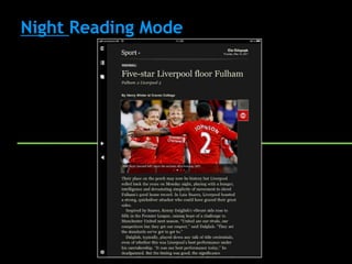 Night Reading Mode
 