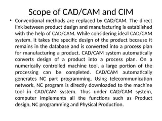 Computer Integrated Manufacturing ppt unit 1.pptx