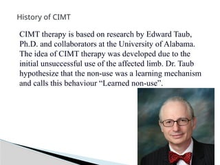 Constraint-induced movement therapy (CIMT) for neurological conditions ...