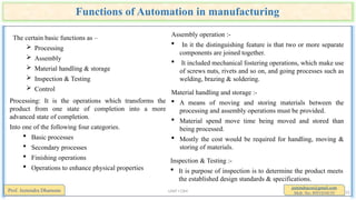 Computer Integrated Manufacturing (CIM) Mechanical | PPTX