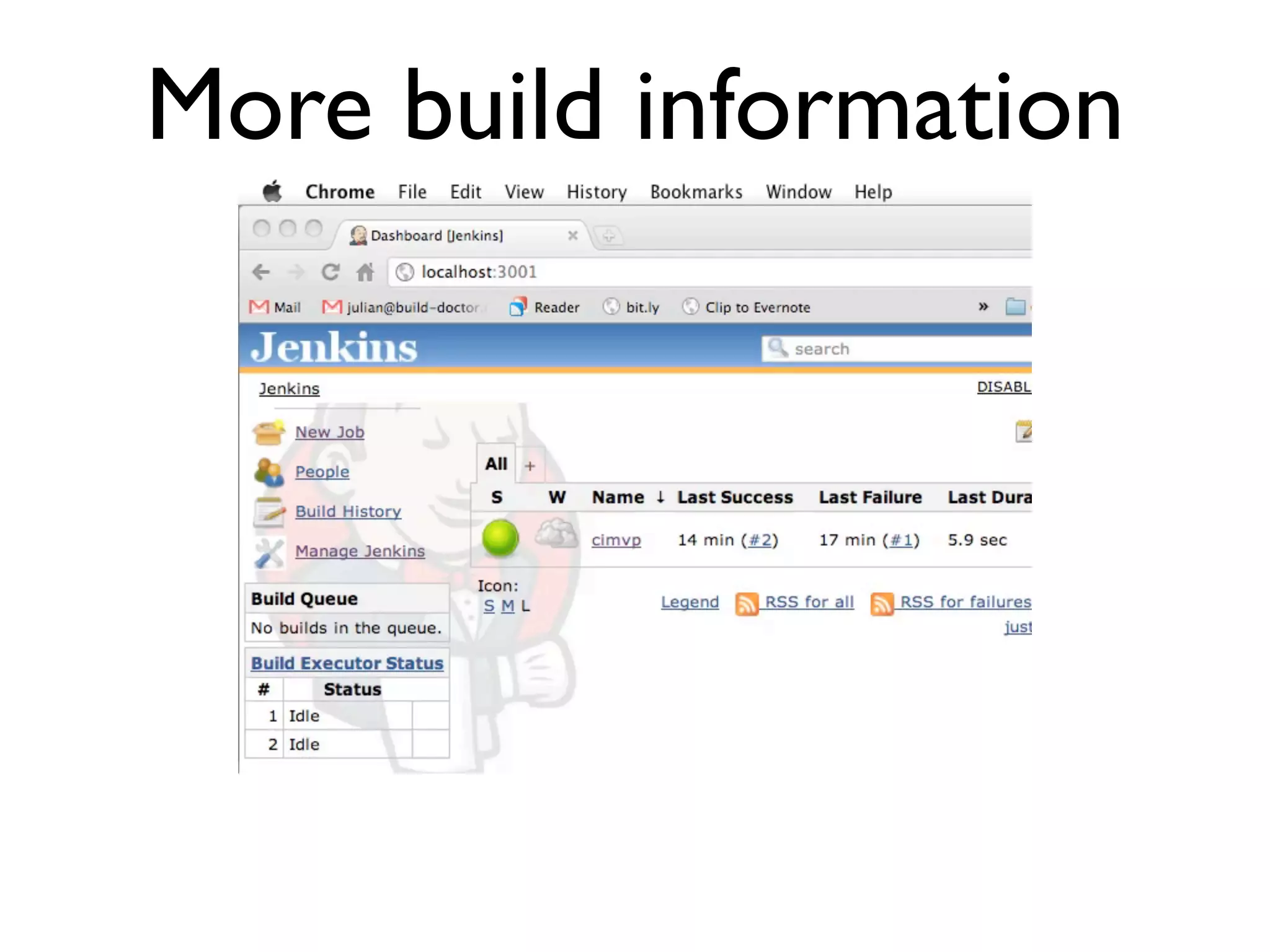 More build information
 