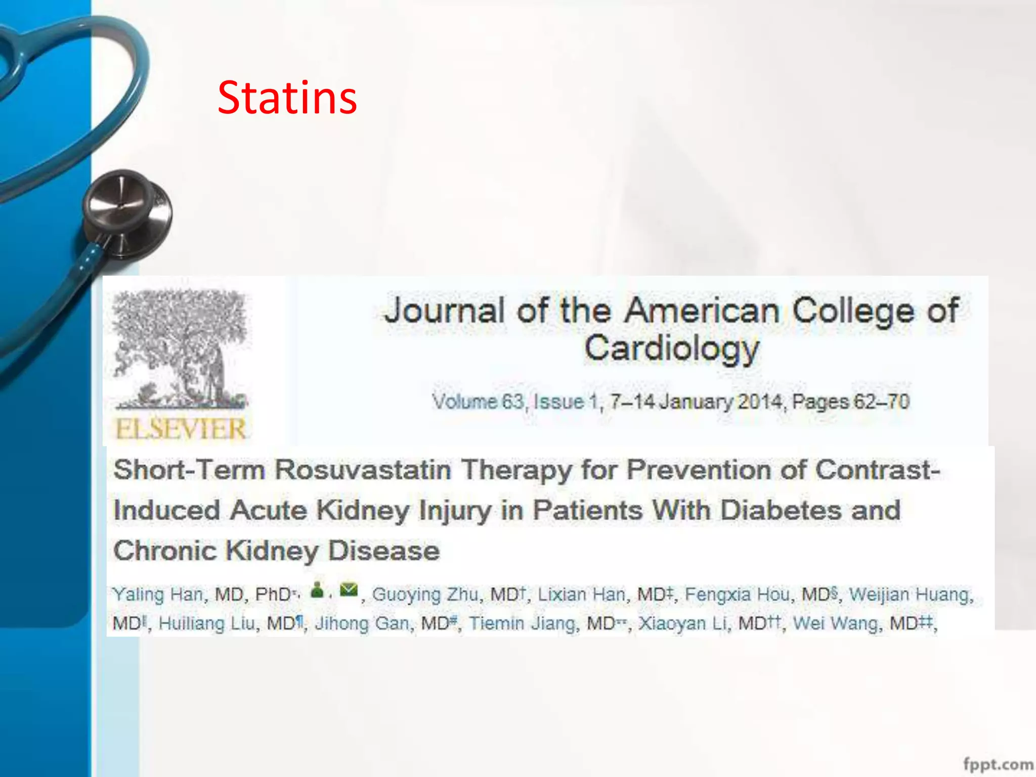 Statins
 