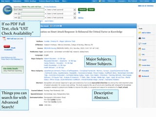 Cinahl Basics | PPTX