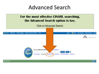 CINAHL Effective Searching | PPTX