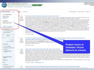 Podem treure el
limitador clicant
damunt la creueta
 