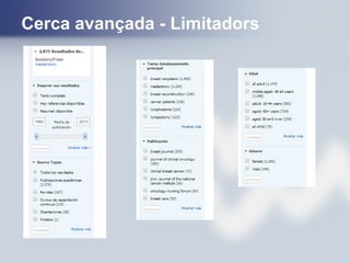 Cerca avançada - Limitadors
 