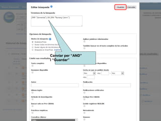 Canviar per “AND”
i “Guardar”
 