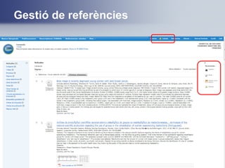 Gestió de referències
 