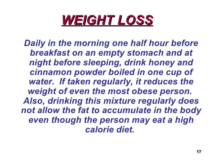 recipes using cinnamon for weight loss