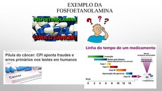 EXEMPLO DA
FOSFOETANOLAMINA
 