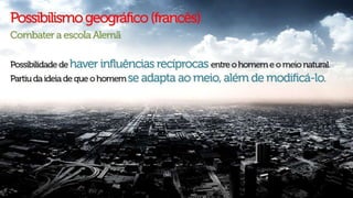 Ciência geográfica e conceitos da geografia