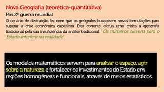 Ciência geográfica e conceitos da geografia