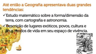 Ciência geográfica e conceitos da geografia