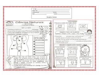 E. M.____________________________________________________
Aluno (a):_________________________________________________
Professor(a):_____________________ Turma:____________________
Ano:__________________ Turno:____________________
Disciplina: Ciências
 